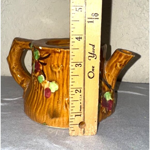 Vintage Made In Japan Ceramic Teapot With Grape & Vine - Picture 5 of 5